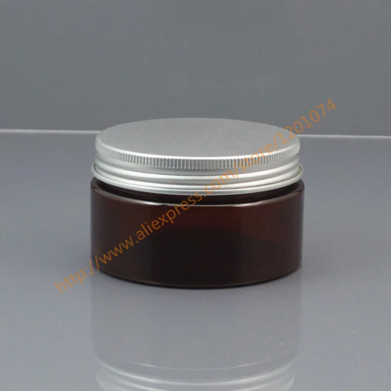 100ml Empty Container For Styling Gel Hair Wax 100g Cream Jar PET Packaging Brown With Silver Aluminum Cap | Красота и здоровье