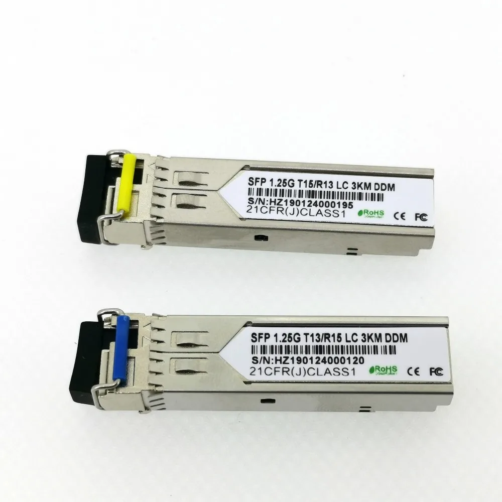 5 пар GIBC SFP LC 1,25 ГБ/сек. 3 км LC волокно sfp горячий Подключаемый модуль BiDi 1310nm/1550nm 3 км WDM SFP модуль LC переключатель совместим