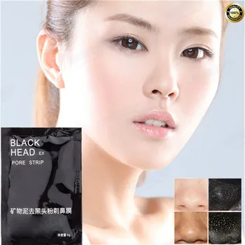 

1Pcs=6g Charcoal Nose Mask Black Mud Blackhead Remove Shrink Pores Nose Mask