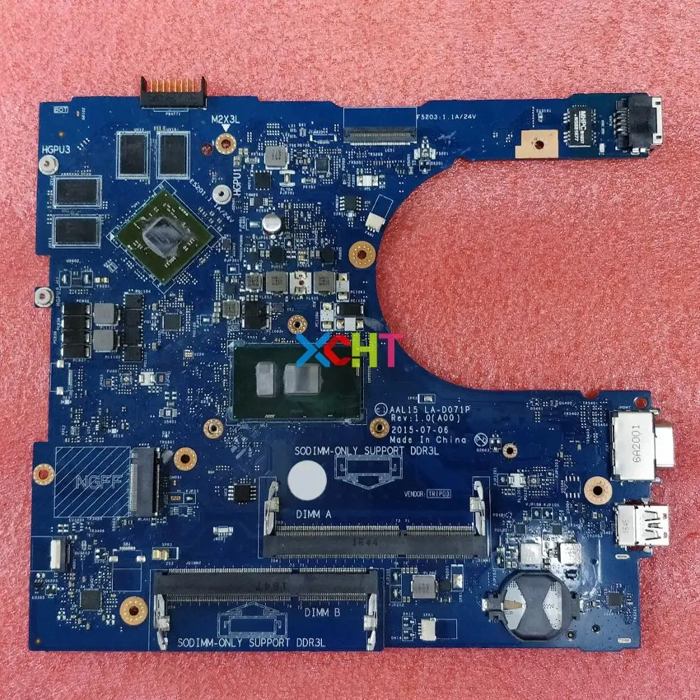 85Y8T 085Y8TCN-085Y8T AAL15 LA-D071P w i5-6200U Процессор 216-0864046 R5 M335 2 Гб GPU для Dell Inspiron 5567 NB PC материнская плата для ноутбука