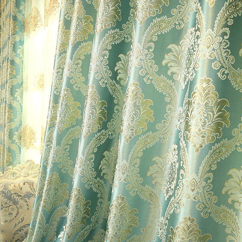 Модные готовые занавески для гостиной, роскошные королевские жалюзи, занавески из ткани и тюля для спальни