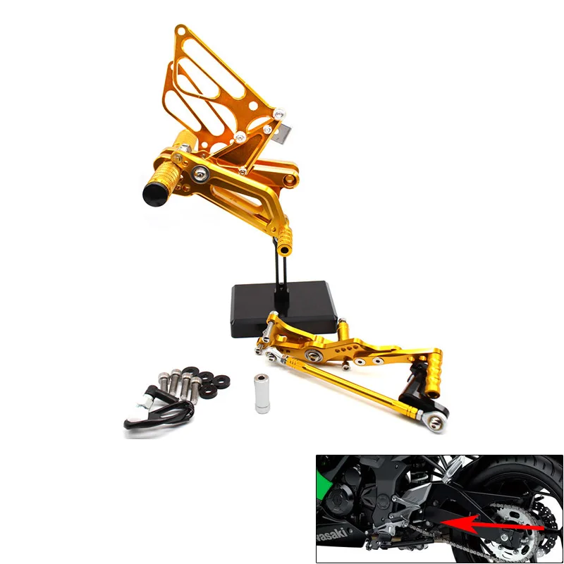 CNC Aluminum Motorcycle Rear Adjustable Rear Sets Set Footrests For