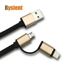 New 2 in 1 micro usb cable for android charger i6 usb cable for iphone 5 5s iphone 6 s plus ipad air 2 charge Mobile Phone Cable