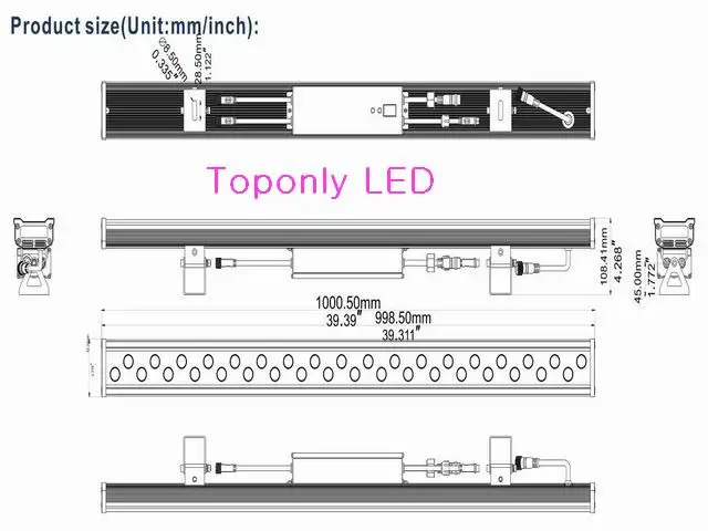 Открытый epistar RGB DMX настенная шайба 100 w IP65 Водонепроницаемая светодиодная шина свет AC100-240V от производителя(Сертификация CE& по ограничению на использование опасных материалов в производстве и PSE 4 шт./лот DHL