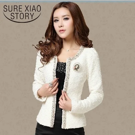 2018 winter Women jacket elegant fashion coat women Beaded Diamond slim Long sleeve Plus size slim fit jacket women clothes 661B 2018 winter Women jacket elegant fashion coat women Beaded Diamond slim Long sleeve Plus size slim fit jacket women clothes 661B