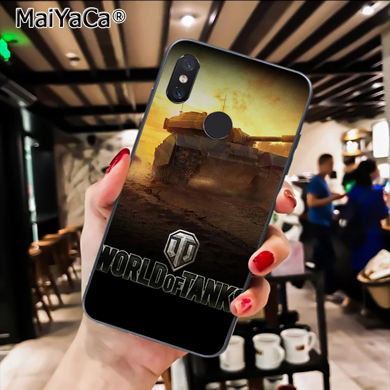 MaiYaCa world of tanks Черная мягкая крышка чехол для телефона для Xiaomi Redmi8 4X 6A S2 7A 6A Redmi 5 5Plus Note5 7 Note8Pro