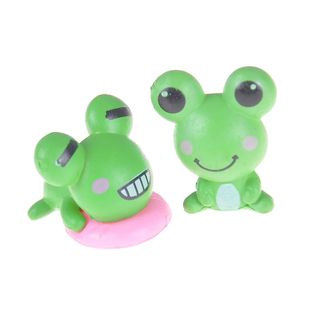 1pair kawaii Frog Lover Animal Miniature Fairy Garden Home Houses Decoration Mini Craft Micro Landscaping Decor DIY | Дом и сад