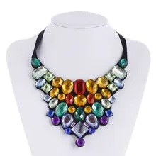 Модное хрустальное ожерелье, воротник, мощное колье, винтажное богемное длинное ожерелье, женское Макси большое ожерелье из бисера, хорошее ювелирное изделие, очаровательное колье для женщин