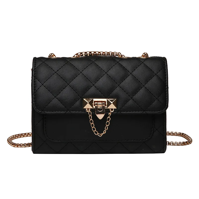 

Spring New Fashion Women Shoulder Bag Chain Strap Flap Designer Handbags Clutch Bag Ladies Messenger Bags With Metal Buckle