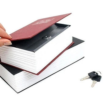 

New Creative Booksafe Lock Key Book Safe Diversion Secret Hidden Security Stash Box