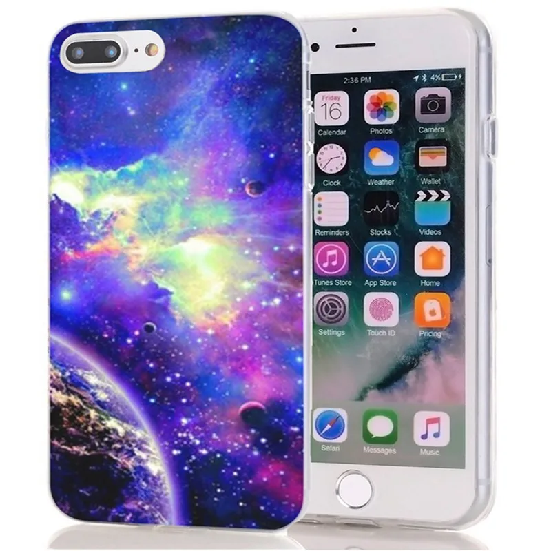 Силиконовый чехол для iPhone X XS XR Space Star Planet мягкая задняя крышка из ТПУ 6 7 8 plus Max