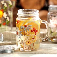 Креативные стеклянные стаканы, бутылки с крышкой, стеклянные рюмки es, банки для сока, экологически чистые прозрачные кружки, чашки для чая, большие DDQ96