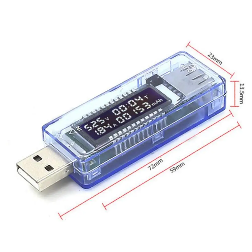 ЖК-дисплей USB 2,0 Цифровой ток напряжение доктор зарядное устройство Емкость тестер метр power Bank