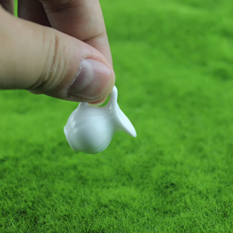 

1 Pcs Cute funny 1:12 Doll house Miniatures Mini White Pottery Pot for DIY Dollhouse Kitchen Tools Decoration Kit Doll Toy