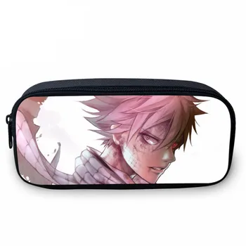 

VEEVANV Women Wallet Anime Fairy Tail School Case Children Student Pen Purse Cartoon Pencil Case Boys Large Stationery Box Girls