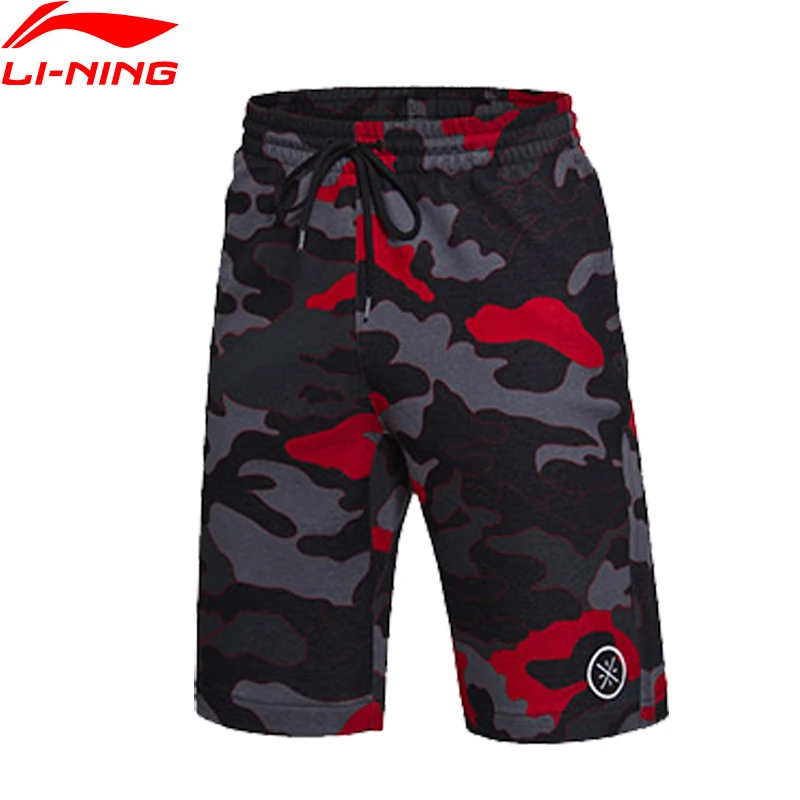 

(Clearance)Li-Ning Men Wade Sweat Shorts 87%Cotton 13%Polyester Comfort Basketball LiNing Sports Shorts AKSM195 MTS2238