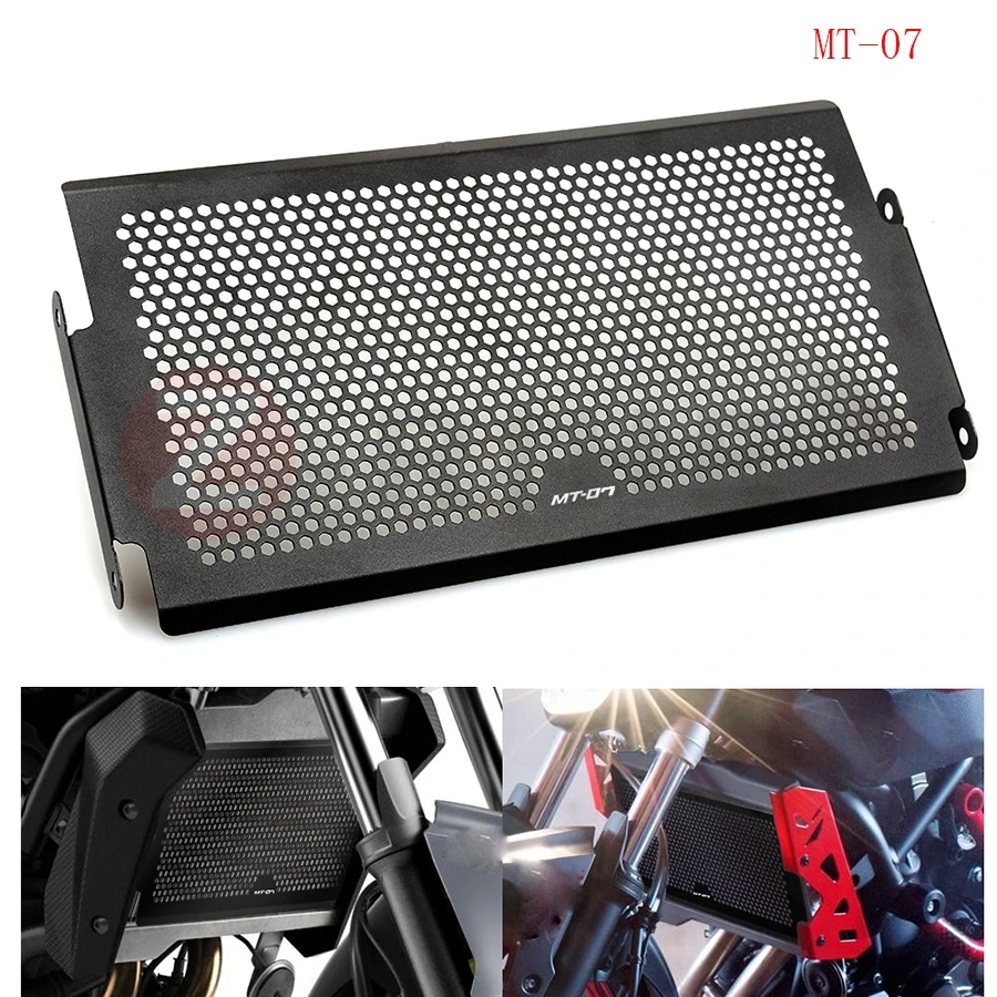 FOR MT 07 LOGO For Yamaha MT07 MT-07 2014 XSR700 motorcycle radiator protective cover Guards Radiator Grille Cover Protecter
