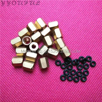 

Copper Screw With O-Ring For Big Ink Damper 4mm*3mm For DX3 DX4 DX5 DX7 Ink Tube copper nut 20pcs