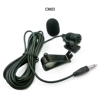 

200pcs Portable Mini Clip-on Lapel Lavalier 3.5mm Jack Hands-free Wired Condenser Microphone for iphone Samsung Smartphone