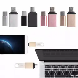 2 шт. Micro USB Женский Тип C конвертер плюс USB C OTG адаптер для 2015 Apple Новый MacBook с 12 "retina дисплей