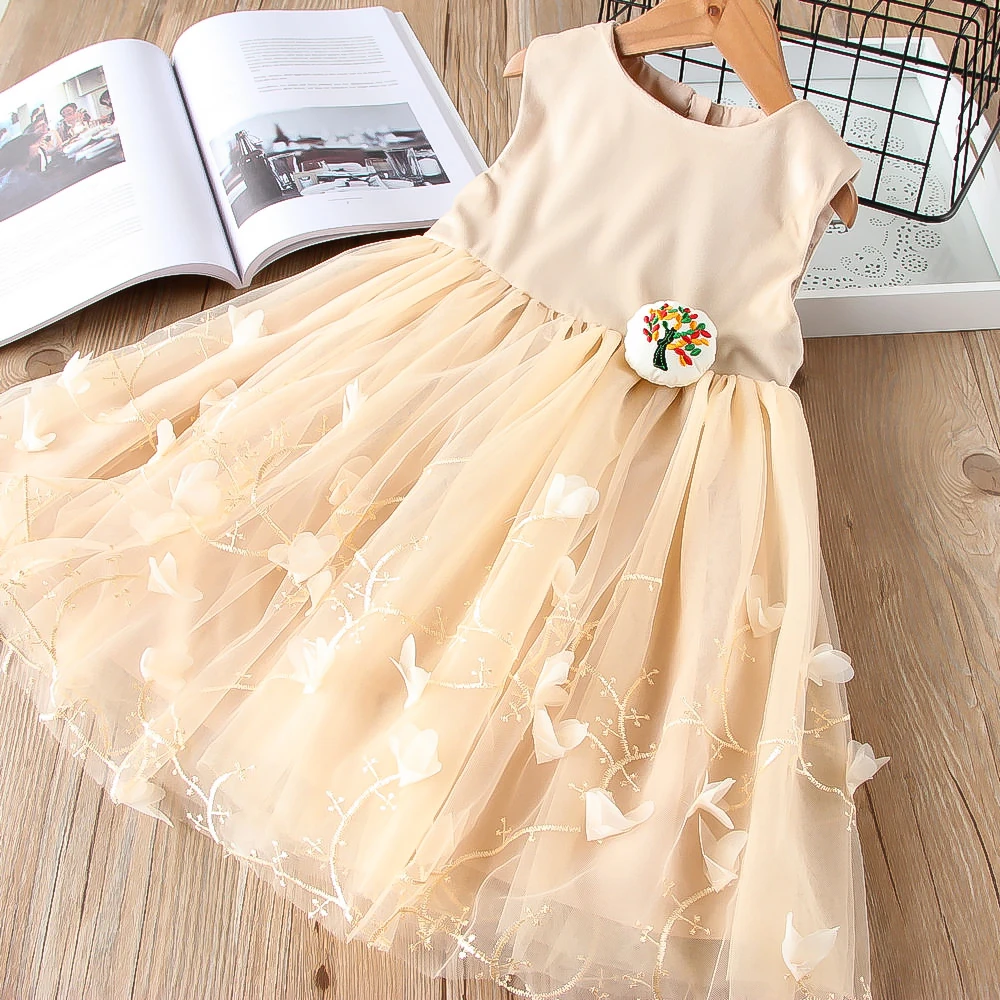Hurave/платье подружки невесты vestido Детская летняя одежда платье без рукавов
