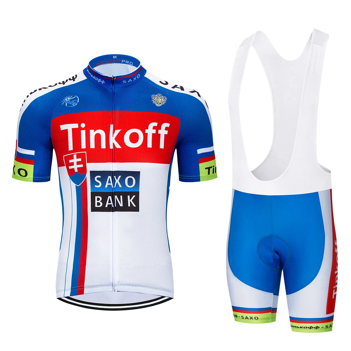 TEAM Tinkoff PRO cycling jersey bibs shorts suit Ropa Ciclismo mens summer quick dry BIKING Maillot wear - Цвет: 7