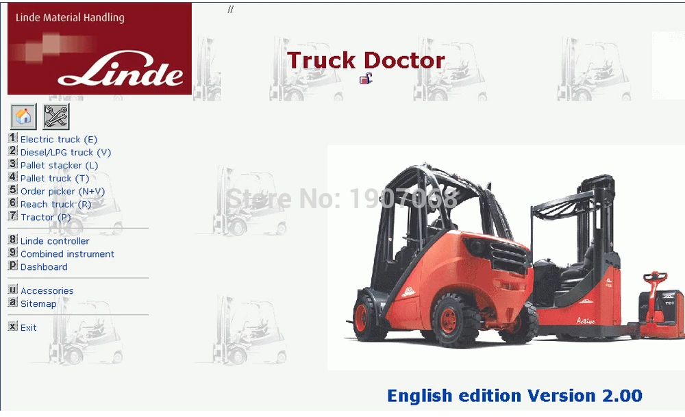 

Linde Truck Doctor ver2.01.05 [02/2016]