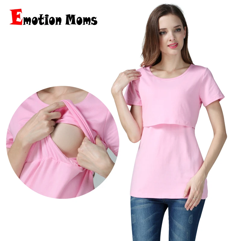 Emotion Moms летняя одежда для беременных топы для материнства беременных одежда блузка для кормления топы для беременных женщин футболка