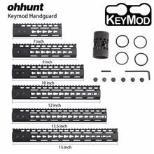 Keymod Handguard AR15 поплавок K-MOD Пикатинни тонкий стиль стальной баррель гайка для прицела " 9" 1" 12" 13," 15"
