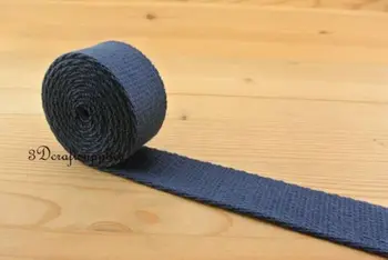 

5 yards 1 inch(25mm) heavy weight cotton webbing key fob strap ZD85