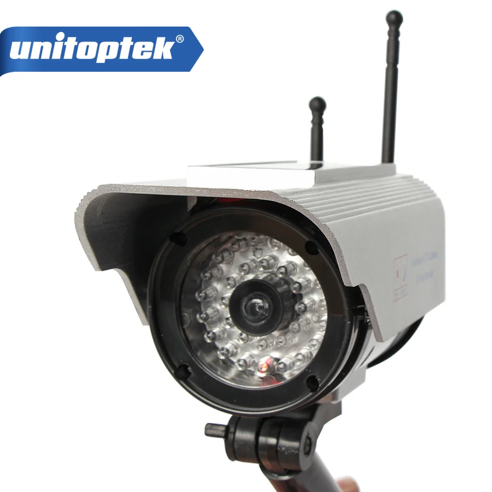 

Solar Power Fake Camera Dummy Emulational Camera CCTV Camera Bullet Waterproof Outdoor Use For Home Security With Flash LED