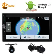 Eincar Android 7.1 автомобиль Радио 2 DIN стерео в тире GPS Sat Nav Головное устройство Поддержка внешний микрофон Wi-Fi Bluetooth /RDS/sd/usb