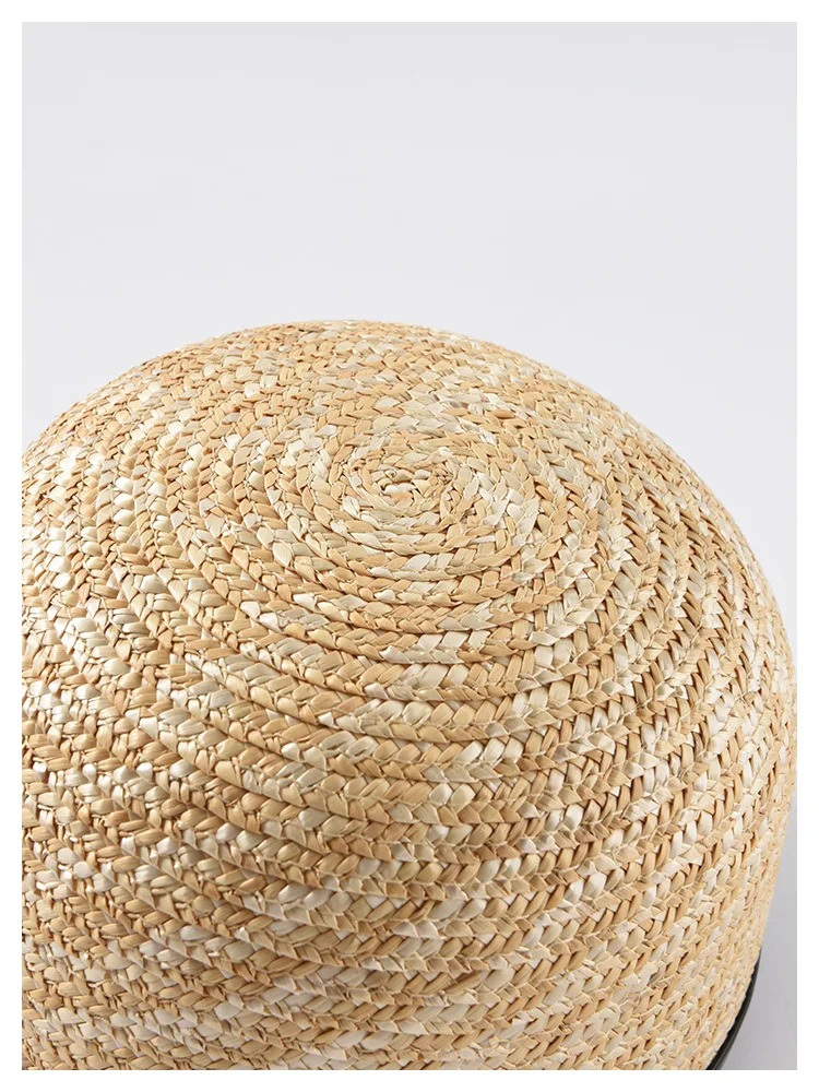 USPOP, новинка, женские кепки с козырьком от солнца, женская соломенная шляпа с широкими полями, летняя повседневная Кепка, пляжная кепка, повседневная кожаная шляпа с бантом