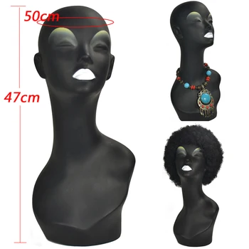 

Female Wig Stand Mannequin Manikin Head Model Wig Cap Jewelry Hat Display Holder Stand Training Head