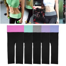 HWYHX 2016 NEW arrival Women High Waist Running Tights YOGA Pants Sports Leggings Slim Fitness Pants