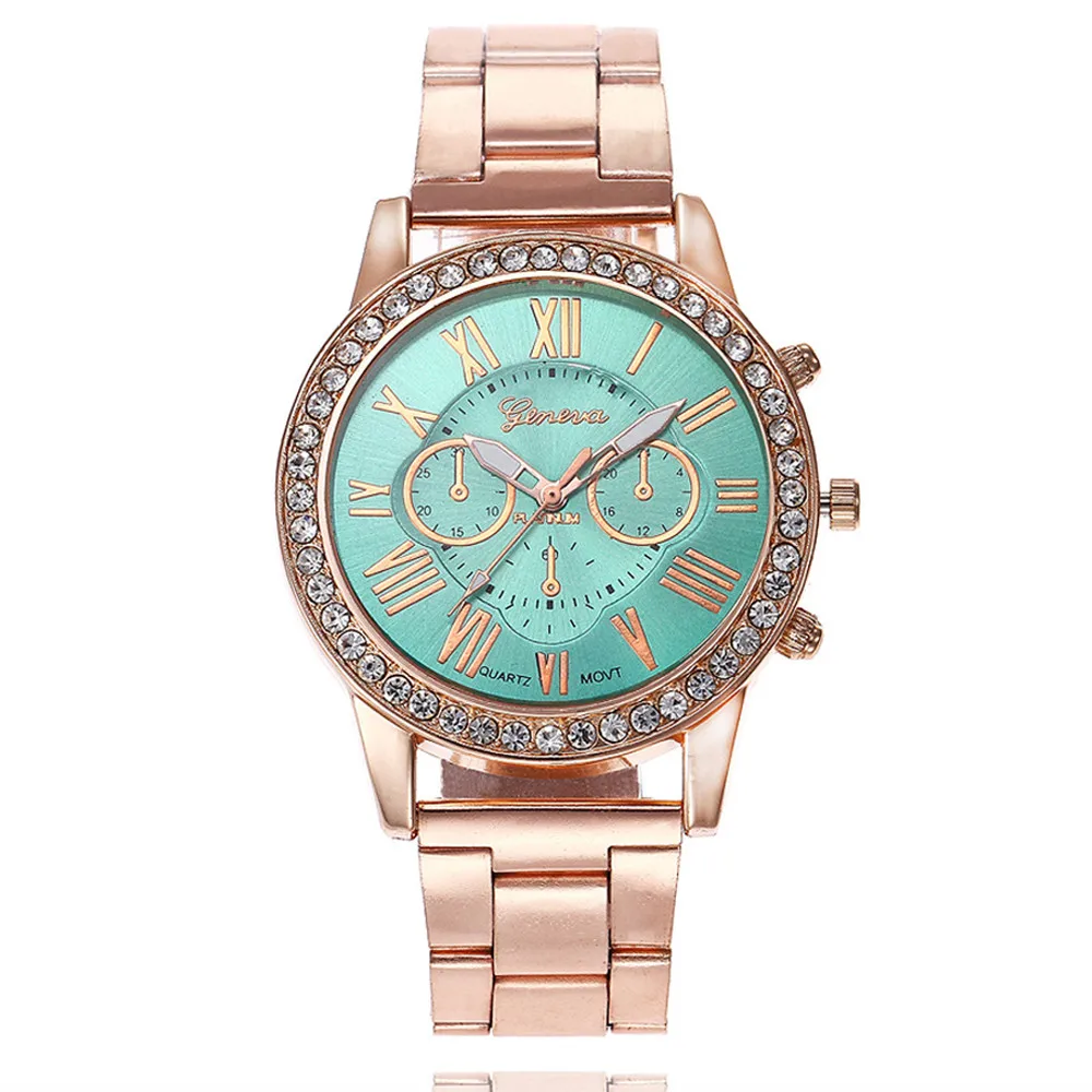 Горячая Распродажа Повседневное Шикарный кожаный кварц браслет красивые модные простые стальная лента для часов Часы Для женщин механические Шестерни часы
