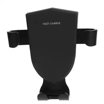 

Alloet Black 5V 2A Wireless Fast Charging Car Charger Mount Air Vent Gravity Phone Holder Support Bracket With Charging Cable