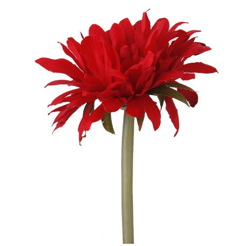 5 шт. искусственных цветов Gerbera Gaensebluemchen красный