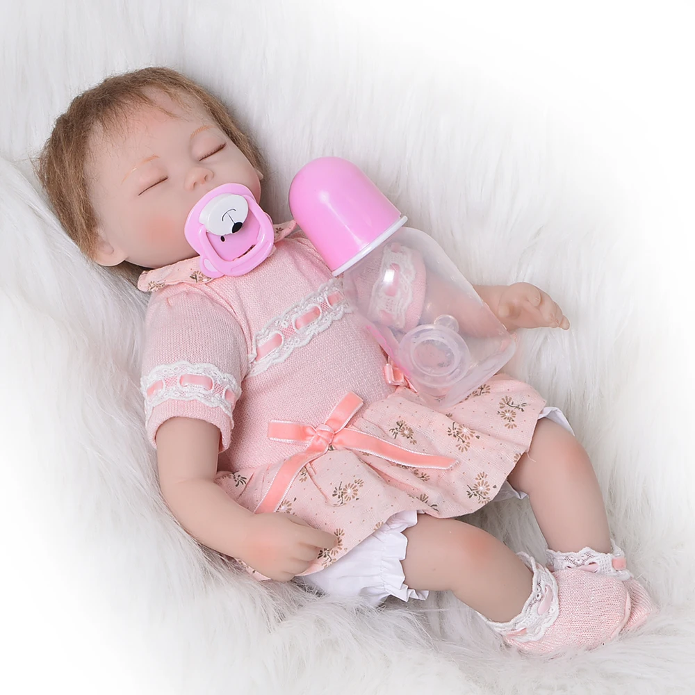

Realistic 17'' 43 cm Princess Silicone Reborn Baby Doll Fashion Baby Reborn Girls Handmade Toys Doll Children Birthdays Gift