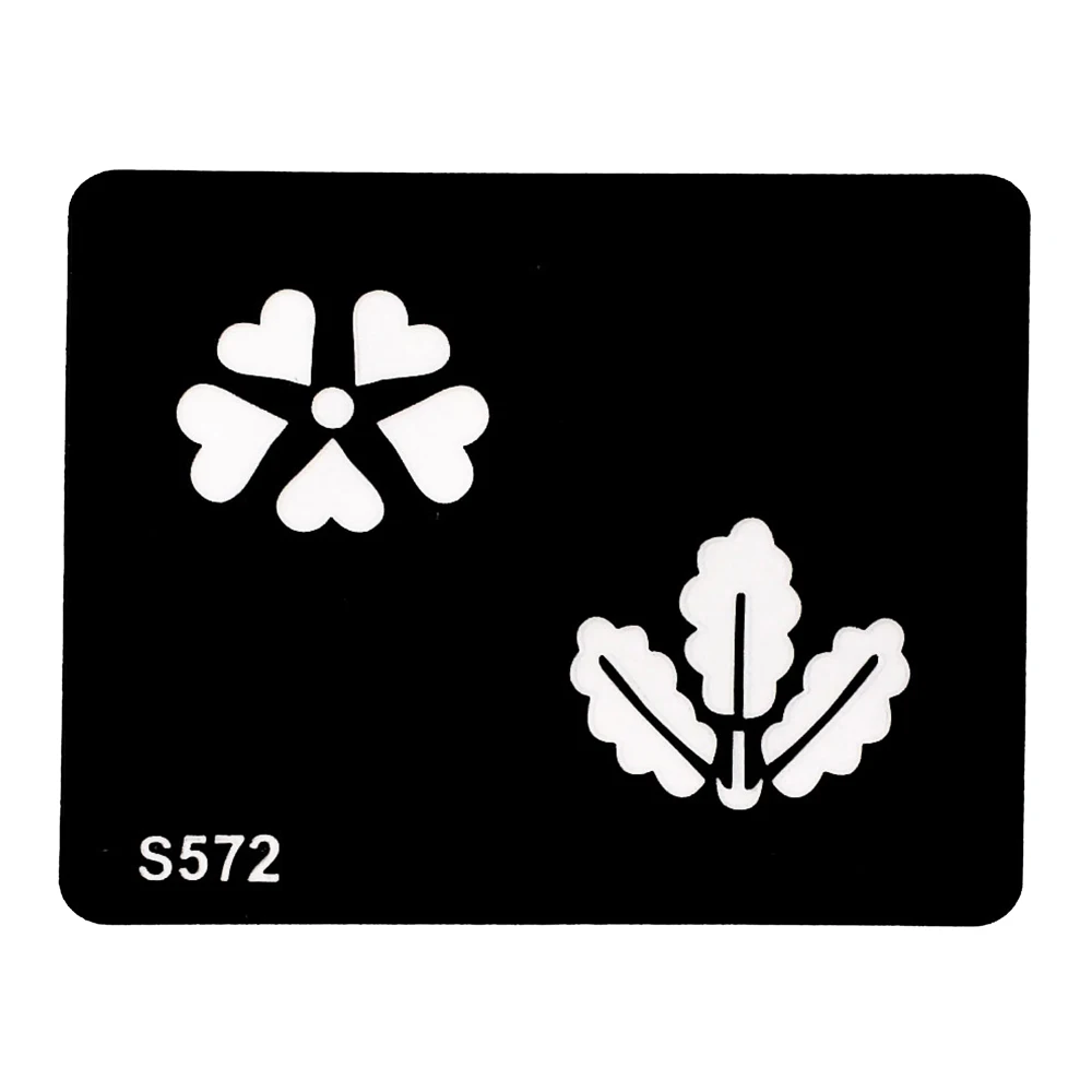 Трафарет для татуировки хны 8 шт. узор в виде бабочки и цветов паста цветные