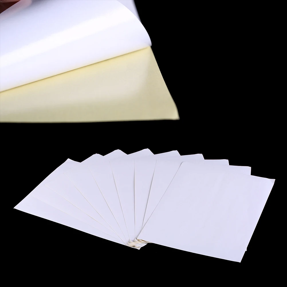 

A4 Label Kraft Paper Dark/light Brown Self-adhesive Label, Suitable For Laser/inkjet Printer Carton Stickers 100 Sheets/pack