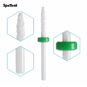 

SpeTool Ceramic Under Nail Cleaner Bit Drill Bit 3/32" Shank Rotating Burr For Electric Nail Drill Machine Detal Tooth Whitening