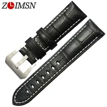 ZLIMSN New Fashion Watch Accessories Strap 22mm 24mm Pin Buckle genuine Leather Watch Band Strap For Panerai Watch ZLIMSN New Fashion Watch Accessories Strap 22mm 24mm Pin Buckle genuine Leather Watch Band Strap For Panerai Watch