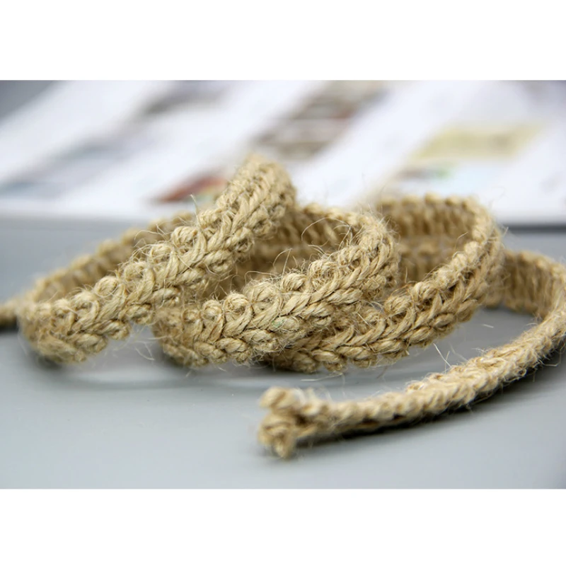 ZERZEEMOOY 10MM 5Meters Rustic Wedding Decoration Jute Twine Thin Twisted Jute Rope String Cord Christmas Lace