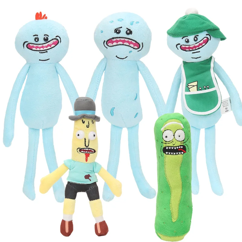 

17-25cm Rick and Morty happy Mr Meeseeks sad candy golf Meeseeks Mr. Poopybutthole Pickle Rick plush stuffed toys doll
