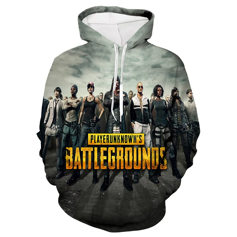 3D арт мужские графические толстовки и свитшоты мужская игра Battlegrounds Свитшот Vetement