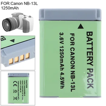 

NB-13L 4.5Wh 1250mAh 3.6V Li-ion Rechargeable Camera Battery Fit for Canon PowerShot G5 X G5X G7 X Mark II G7X G9 X G9X SX720 HS