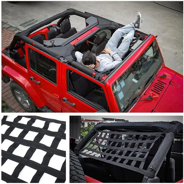 Тяжелых грузов на крыше Мягкая обложка Rest кровать-гамак для Jeep Wrangler JK 07-18 XR657