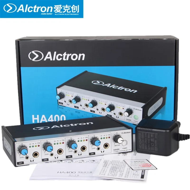 Alctron HA400 Профессиональный 4 канальный усилитель для наушников сцены церкви