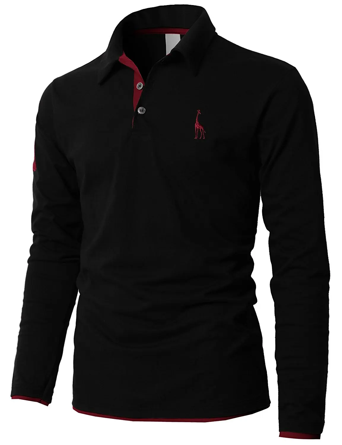 

Mens Polo Shirt Brands 2018 Male Long Sleeve Fashion Casual Slim Solid Deer Embroidery Polos Men Jerseys 3XL